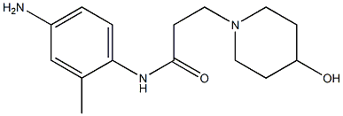 N-(4-amino-2-methylphenyl)-3-(4-hydroxypiperidin-1-yl)propanamide Struktur