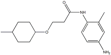 N-(4-amino-2-methylphenyl)-3-[(4-methylcyclohexyl)oxy]propanamide Struktur