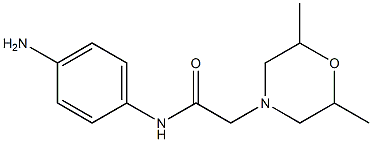 N-(4-aminophenyl)-2-(2,6-dimethylmorpholin-4-yl)acetamide Struktur