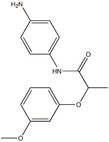 N-(4-aminophenyl)-2-(3-methoxyphenoxy)propanamide Struktur