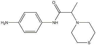 N-(4-aminophenyl)-2-(thiomorpholin-4-yl)propanamide Struktur