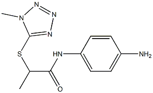 N-(4-aminophenyl)-2-[(1-methyl-1H-1,2,3,4-tetrazol-5-yl)sulfanyl]propanamide Struktur