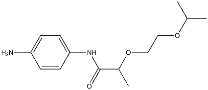 N-(4-aminophenyl)-2-[2-(propan-2-yloxy)ethoxy]propanamide Struktur