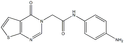 N-(4-aminophenyl)-2-{4-oxo-3H,4H-thieno[2,3-d]pyrimidin-3-yl}acetamide Struktur