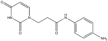 N-(4-aminophenyl)-3-(2,4-dioxo-1,2,3,4-tetrahydropyrimidin-1-yl)propanamide Struktur