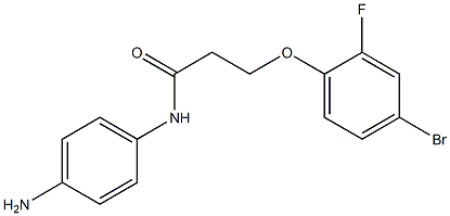 N-(4-aminophenyl)-3-(4-bromo-2-fluorophenoxy)propanamide Struktur