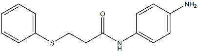 N-(4-aminophenyl)-3-(phenylsulfanyl)propanamide Struktur