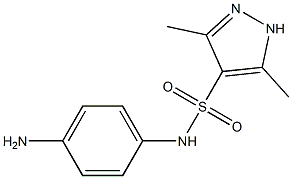 N-(4-aminophenyl)-3,5-dimethyl-1H-pyrazole-4-sulfonamide Struktur