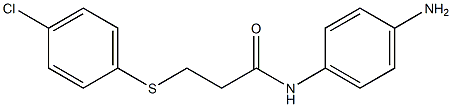 N-(4-aminophenyl)-3-[(4-chlorophenyl)sulfanyl]propanamide Struktur