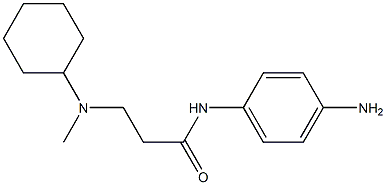 N-(4-aminophenyl)-3-[cyclohexyl(methyl)amino]propanamide Struktur