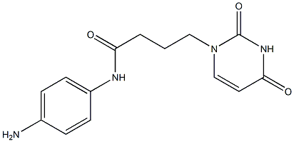 N-(4-aminophenyl)-4-(2,4-dioxo-1,2,3,4-tetrahydropyrimidin-1-yl)butanamide Struktur