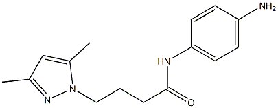 N-(4-aminophenyl)-4-(3,5-dimethyl-1H-pyrazol-1-yl)butanamide Struktur