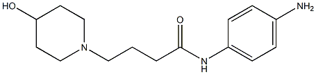 N-(4-aminophenyl)-4-(4-hydroxypiperidin-1-yl)butanamide Struktur