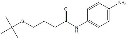 N-(4-aminophenyl)-4-(tert-butylsulfanyl)butanamide Struktur