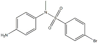 N-(4-aminophenyl)-4-bromo-N-methylbenzene-1-sulfonamide Struktur