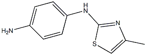 N-(4-aminophenyl)-N-(4-methyl-1,3-thiazol-2-yl)amine Struktur