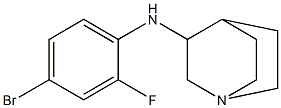 N-(4-bromo-2-fluorophenyl)-1-azabicyclo[2.2.2]octan-3-amine Struktur