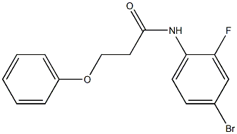 N-(4-bromo-2-fluorophenyl)-3-phenoxypropanamide Struktur