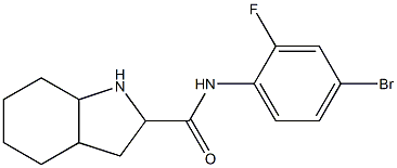 N-(4-bromo-2-fluorophenyl)octahydro-1H-indole-2-carboxamide Struktur