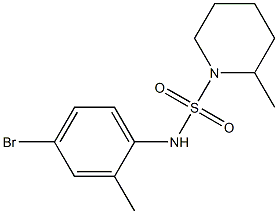 N-(4-bromo-2-methylphenyl)-2-methylpiperidine-1-sulfonamide Struktur