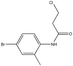 N-(4-bromo-2-methylphenyl)-3-chloropropanamide Struktur