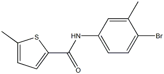 N-(4-bromo-3-methylphenyl)-5-methylthiophene-2-carboxamide Struktur