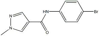 N-(4-bromophenyl)-1-methyl-1H-pyrazole-4-carboxamide Struktur