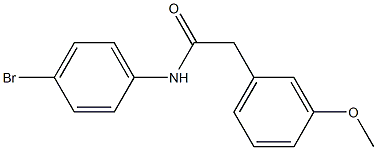 N-(4-bromophenyl)-2-(3-methoxyphenyl)acetamide Struktur