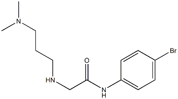 N-(4-bromophenyl)-2-{[3-(dimethylamino)propyl]amino}acetamide Struktur