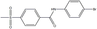 N-(4-bromophenyl)-4-methanesulfonylbenzamide Struktur