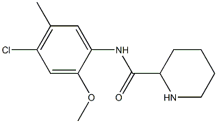 N-(4-chloro-2-methoxy-5-methylphenyl)piperidine-2-carboxamide Struktur