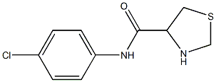 N-(4-chlorophenyl)-1,3-thiazolidine-4-carboxamide Struktur