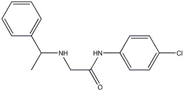 N-(4-chlorophenyl)-2-[(1-phenylethyl)amino]acetamide Struktur