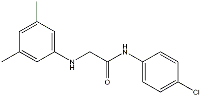 N-(4-chlorophenyl)-2-[(3,5-dimethylphenyl)amino]acetamide Struktur