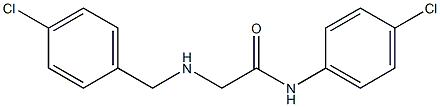 N-(4-chlorophenyl)-2-{[(4-chlorophenyl)methyl]amino}acetamide Struktur