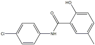 N-(4-chlorophenyl)-2-hydroxy-5-methylbenzamide Struktur