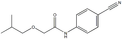 N-(4-cyanophenyl)-2-(2-methylpropoxy)acetamide Struktur