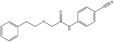 N-(4-cyanophenyl)-2-(2-phenylethoxy)acetamide Struktur