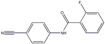 N-(4-cyanophenyl)-2-fluorobenzamide Struktur