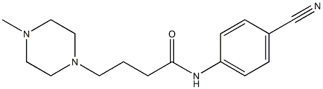 N-(4-cyanophenyl)-4-(4-methylpiperazin-1-yl)butanamide Struktur