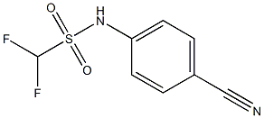 N-(4-cyanophenyl)difluoromethanesulfonamide Struktur