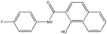 N-(4-fluorophenyl)-1-hydroxynaphthalene-2-carboxamide Struktur