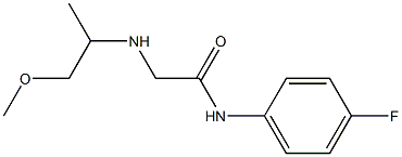 N-(4-fluorophenyl)-2-[(1-methoxypropan-2-yl)amino]acetamide Struktur