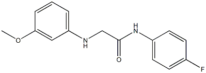 N-(4-fluorophenyl)-2-[(3-methoxyphenyl)amino]acetamide Struktur