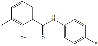 N-(4-fluorophenyl)-2-hydroxy-3-methylbenzamide Struktur