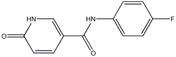 N-(4-fluorophenyl)-6-oxo-1,6-dihydropyridine-3-carboxamide Struktur