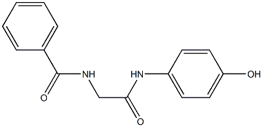 N-(4-hydroxyphenyl)-2-(phenylformamido)acetamide Struktur