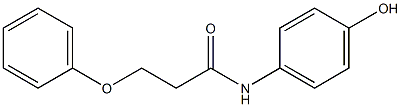 N-(4-hydroxyphenyl)-3-phenoxypropanamide Struktur