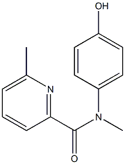 N-(4-hydroxyphenyl)-N,6-dimethylpyridine-2-carboxamide Struktur