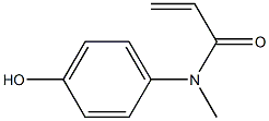 N-(4-hydroxyphenyl)-N-methylprop-2-enamide Struktur